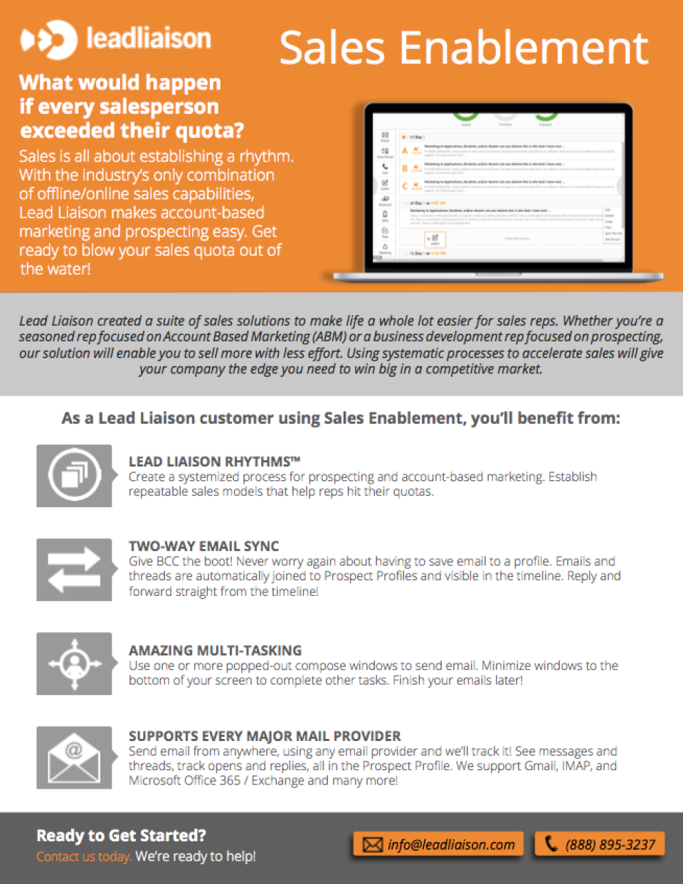 screenshot of Lead Liaison